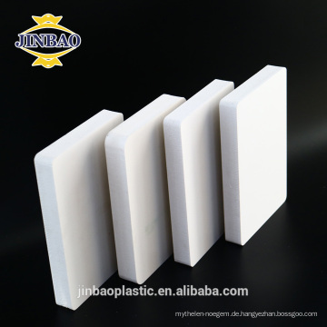 JINBAO 5mm harte oberfläche weiß WPC SCHAUM BLATT PVC blätter display